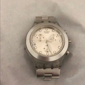 Swatch Watch (Stainless Steel Silver) chronograph